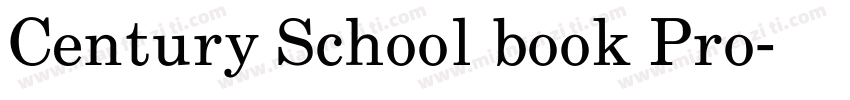 Century School book Pro字体转换